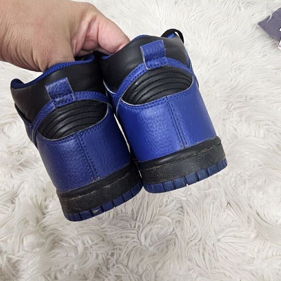 Nike Dunk High GS Black Old Royal Size 4Y/Womens 5.5 308319-024 - Picture 8 of 9
